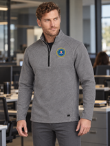 Lifestyle photograph of the existing product color and garment with product-specific source artwork.