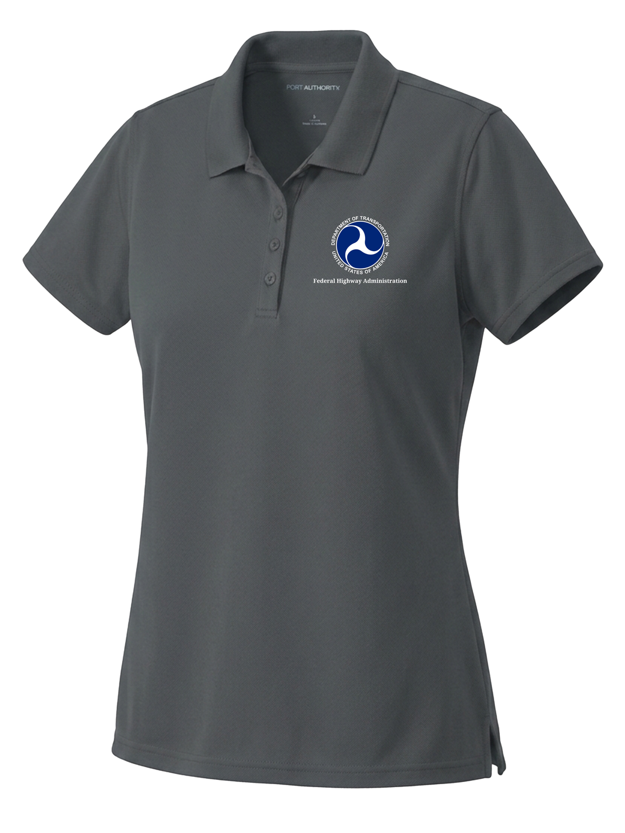 Federal Highway Administration (FHWA) Women's Dri Fit Polo  Slate Gray government employee uniform shirt