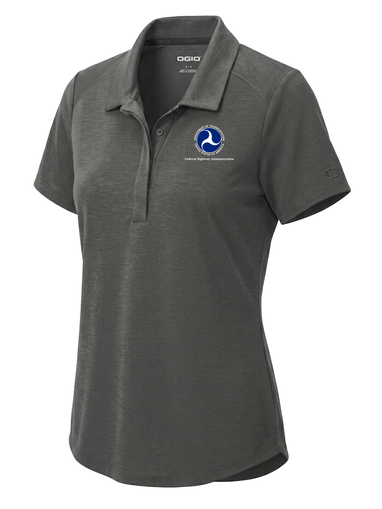 Federal Highway Administration (FHWA) Women's Polo Slate Gray government employee uniform shirt