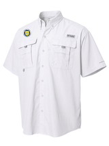 The Financial Crimes Enforcement Network (FINCEN) Men's Columbia Bahama™ II Button Up Short Sleeve  White government employee uniform shirt