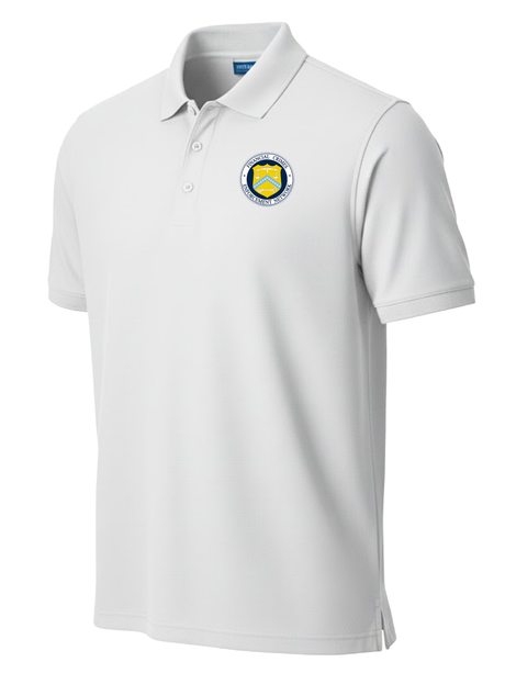 The Financial Crimes Enforcement Network (FINCEN) Men's Polo  White government employee uniform shirt