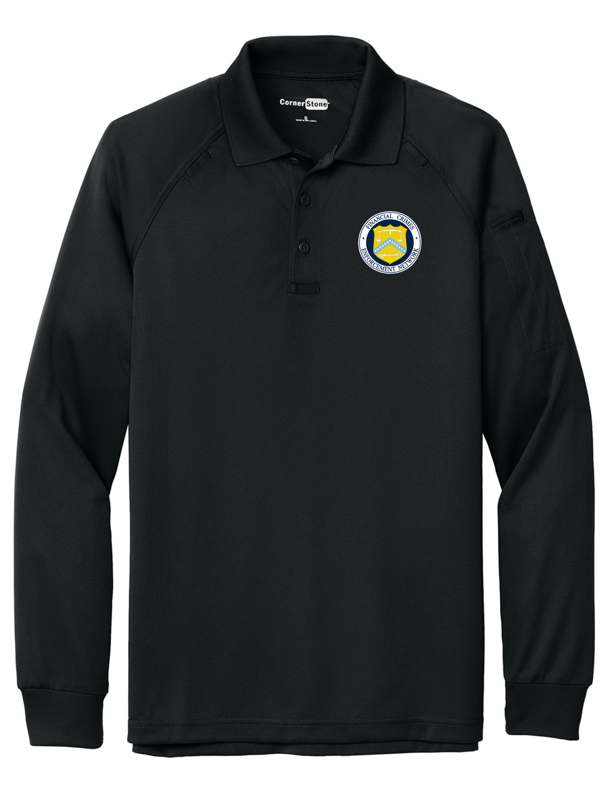 FINCEN Men's Tactical Long Sleeve Polo