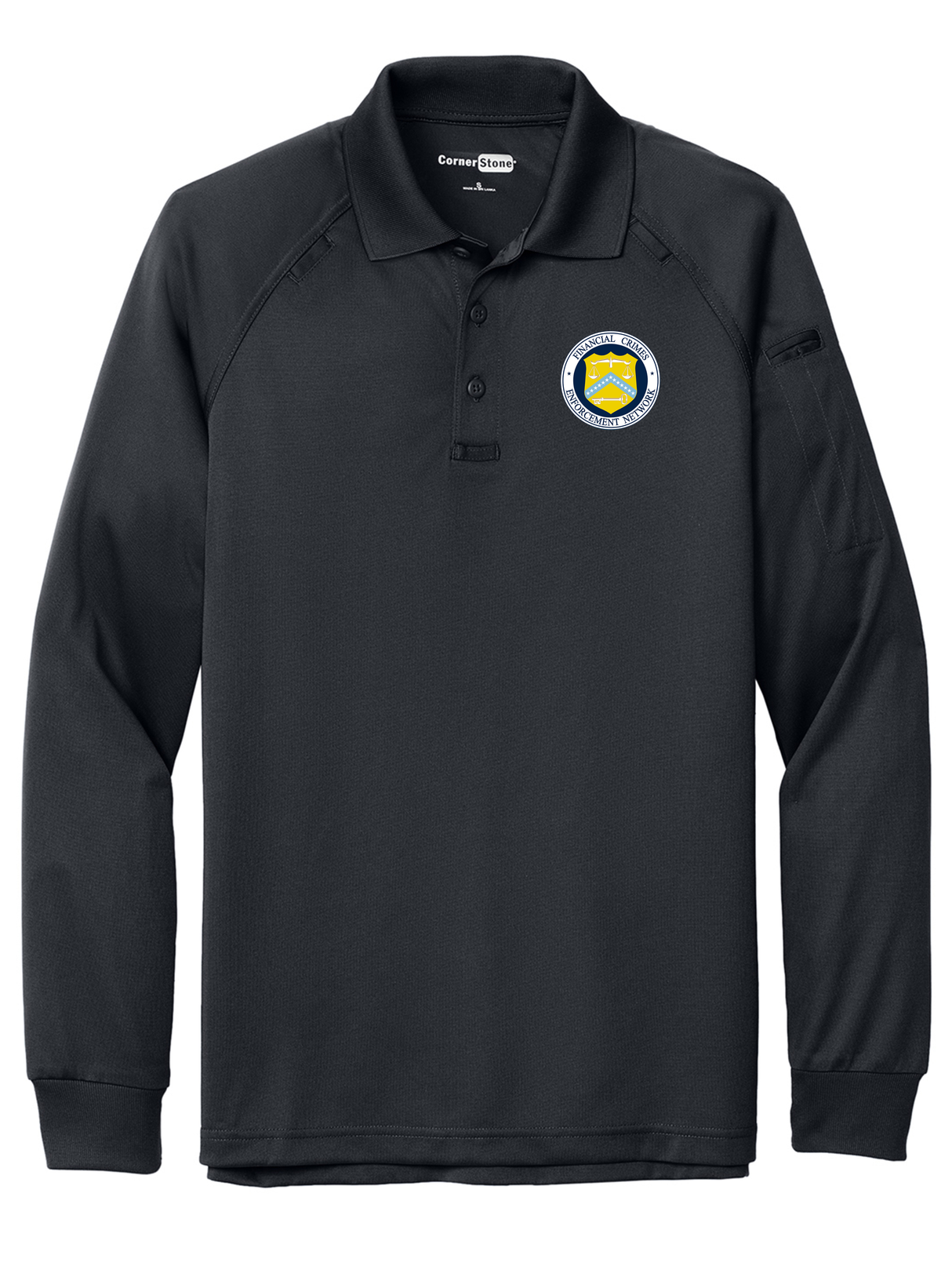 FINCEN Men's Tactical Long Sleeve Polo