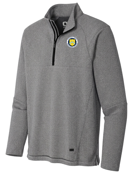 The Financial Crimes Enforcement Network (FINCEN) Men's Transition Quarter Zip  Light Gray government employee uniform shirt