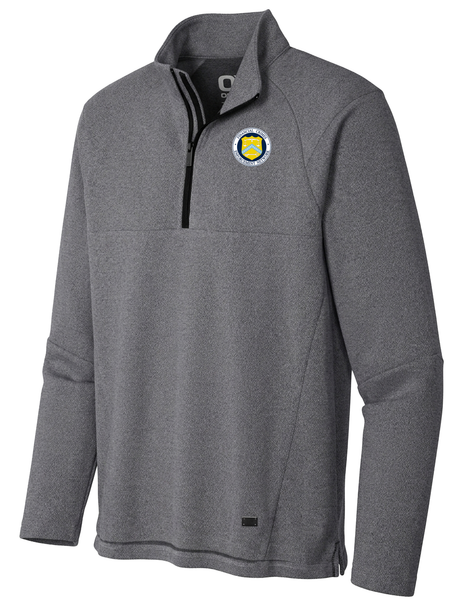 The Financial Crimes Enforcement Network (FINCEN) Men's Transition Quarter Zip  Slate Gray government employee uniform shirt