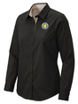 The Financial Crimes Enforcement Network (FINCEN) Women's Button Up  Black government employee uniform shirt