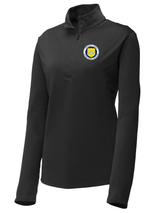 The Financial Crimes Enforcement Network (FINCEN) Women's Lightweight Dri Fit 1/4 Zip  Black government employee uniform shirt