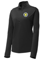 The Financial Crimes Enforcement Network (FINCEN) Women's Lightweight Dri Fit 1/4 Zip  Black government employee uniform shirt