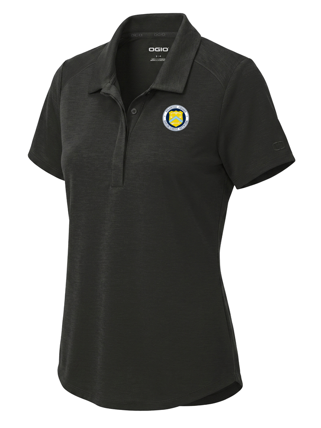 The Financial Crimes Enforcement Network (FINCEN) Women's Polo Black government employee uniform shirt