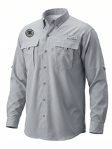 Federal Reserve System (FRS) Men's Columbia Bahama™ II Button Up Long-Sleeve  Cool Grey government employee uniform shirt