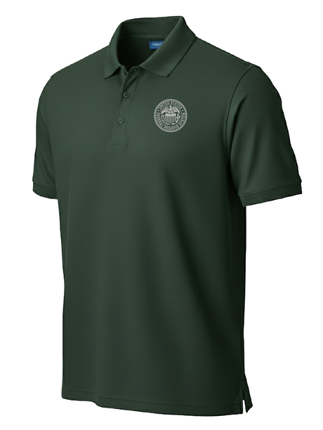 Federal Reserve System (FRS) Men's Polo  Dark Green government employee uniform shirt