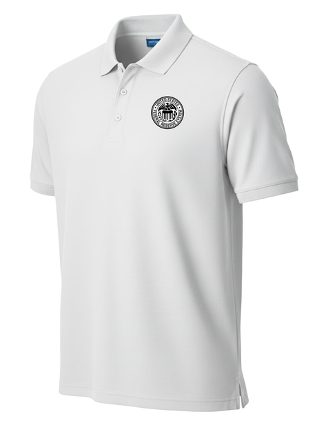 Federal Reserve System (FRS) Men's Polo  White government employee uniform shirt