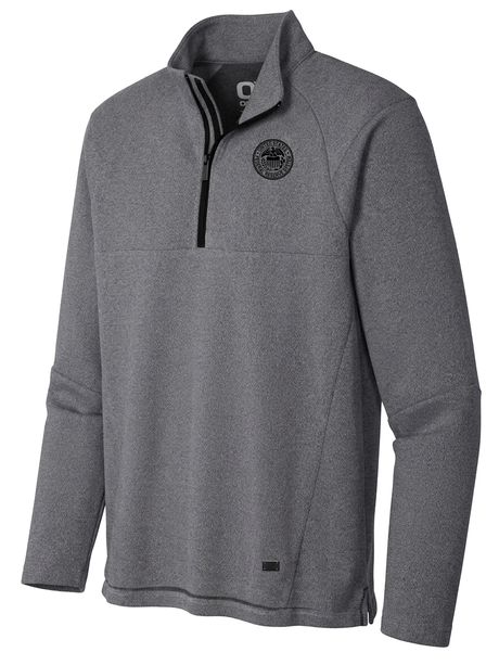 Federal Reserve System (FRS) Men's Transition Quarter Zip  Slate Gray government employee uniform shirt