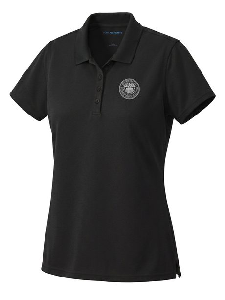 Federal Reserve System (FRS) Women's Dri Fit Polo  Black government employee uniform shirt
