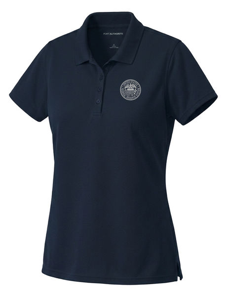 Federal Reserve System (FRS) Women's Dri Fit Polo  Navy Blue government employee uniform shirt