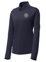 Federal Reserve System (FRS) Women's Lightweight Dri Fit 1/4 Zip  Navy Blue government employee uniform shirt