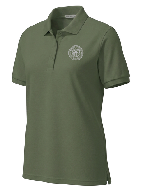 Federal Reserve System (FRS) Women's Polo  Drab Green government employee uniform shirt