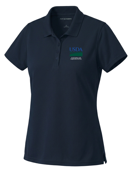 Food Safety and Inspection Service (FSIS) Women's Dri Fit Polo  Navy Blue government employee uniform shirt