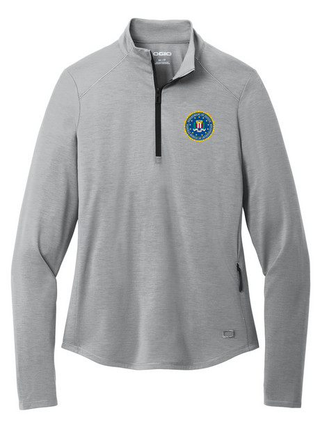 Federal Bureau of Investigation (FBI) Motion 1/4-Zip Long Sleeve gray
