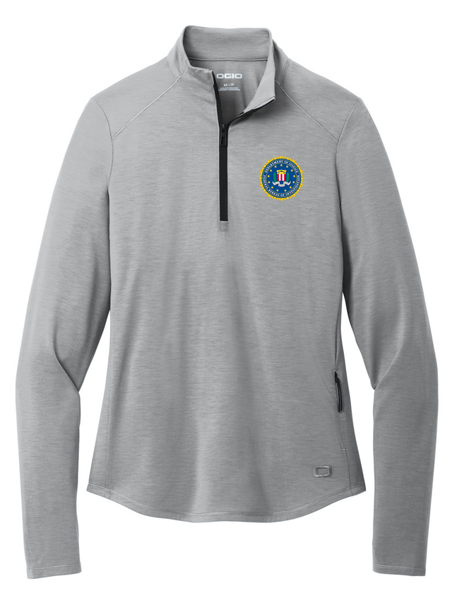 Federal Bureau of Investigation (FBI) Motion 1/4-Zip Long Sleeve gray