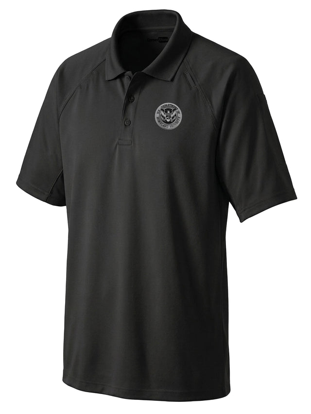 Dept. of Homeland Security Men's Tactical (Ghost Effect) Polo  Black government employee uniform shirt