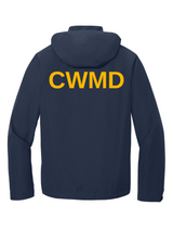 CWMD Agency Identifier Jacket - Rain Coat Navy Blue - Back government employee uniform shirt