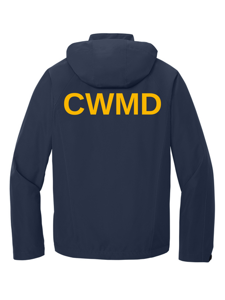 CWMD Agency Identifier Jacket - Rain Coat Navy Blue - Back government employee uniform shirt