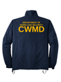 DHS Countering Weapons of Mass Destruction Office (CWMD) Men's Sport Tek Full-Zip Wind Jacket Navy Blue back government employee uniform shirt
