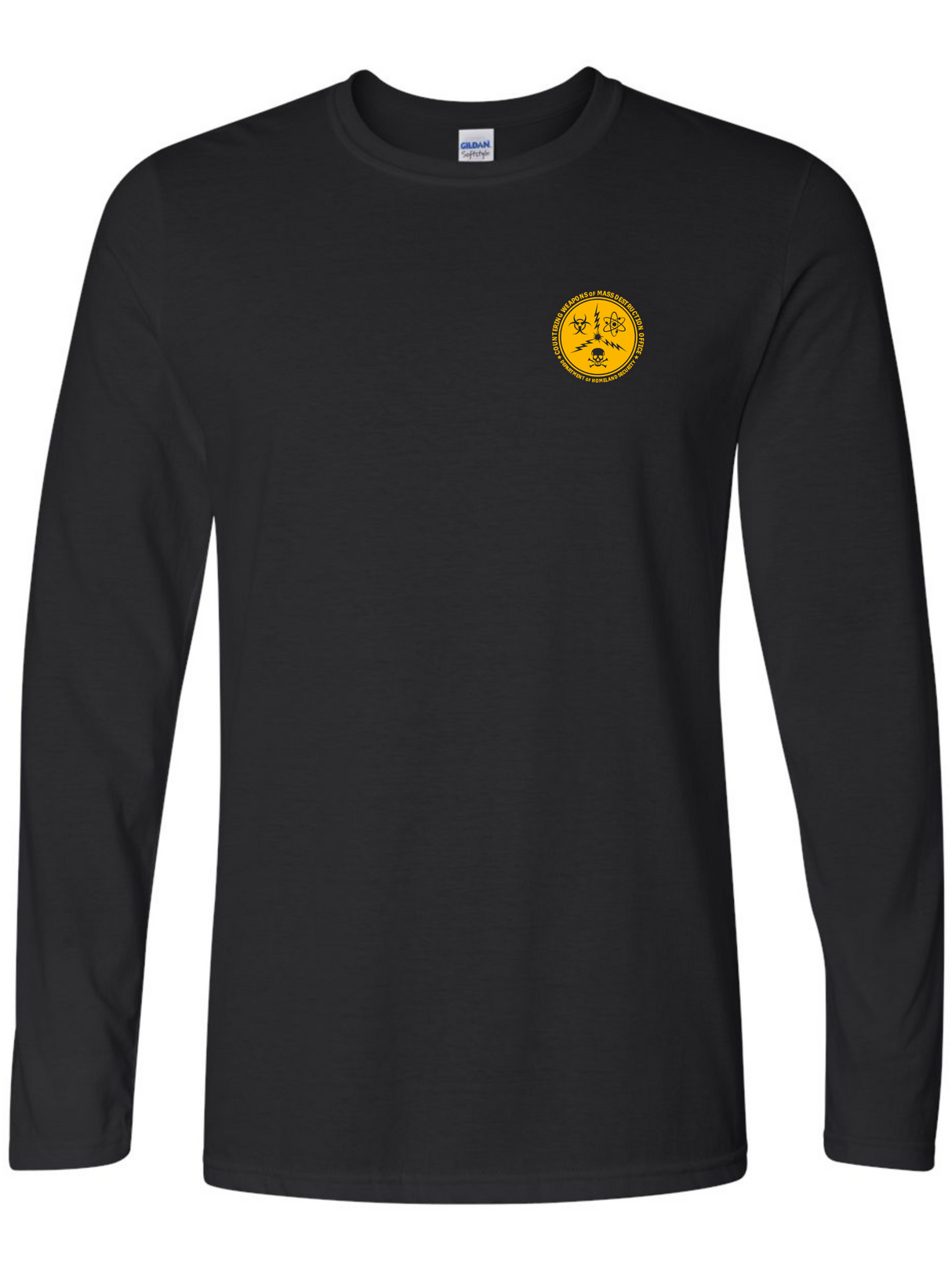 CWMD Agency Identifier Long Sleeve T-Shirt Black - Front government employee uniform shirt