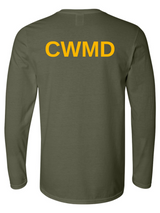 CWMD Agency Identifier Long Sleeve T-Shirt Drab Green - Back government employee uniform shirt