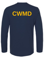 CWMD Agency Identifier Long Sleeve T-Shirt Navy Blue - Back government employee uniform shirt