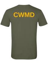 CWMD Agency Identifier T-Shirt Drab Green - Back government employee uniform shirt