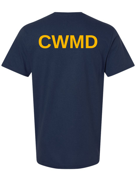 CWMD Agency Identifier T-Shirt Navy Blue - Back government employee uniform shirt