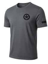 Gray US Marshals Service USMS Fugitive Task Force Men's Shirt - Short Sleeve (Black)