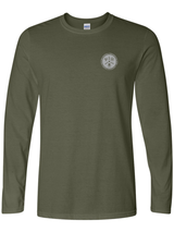 Countering Weapons of Mass Destruction Office (CWMD) Unisex Softstyle Long Sleeve T-Shirt Drab Green government employee uniform shirt