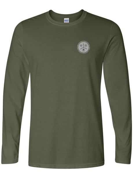 Countering Weapons of Mass Destruction Office (CWMD) Unisex Softstyle Long Sleeve T-Shirt Drab Green government employee uniform shirt