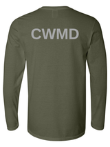 Countering Weapons of Mass Destruction Office (CWMD) Unisex Softstyle Long Sleeve T-Shirt Drab Green back government employee uniform shirt