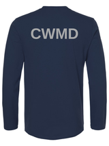 Countering Weapons of Mass Destruction Office (CWMD) Unisex Softstyle Long Sleeve T-Shirt Navy Blue back government employee uniform shirt