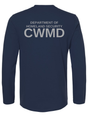 DHS Countering Weapons of Mass Destruction Office (CWMD) Unisex Softstyle Long Sleeve T-Shirt Navy Blue back government employee uniform shirt