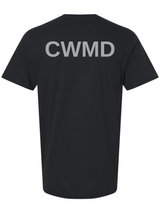 Countering Weapons of Mass Destruction Office (CWMD) Unisex Softstyle T-Shirt Black back government employee uniform shirt