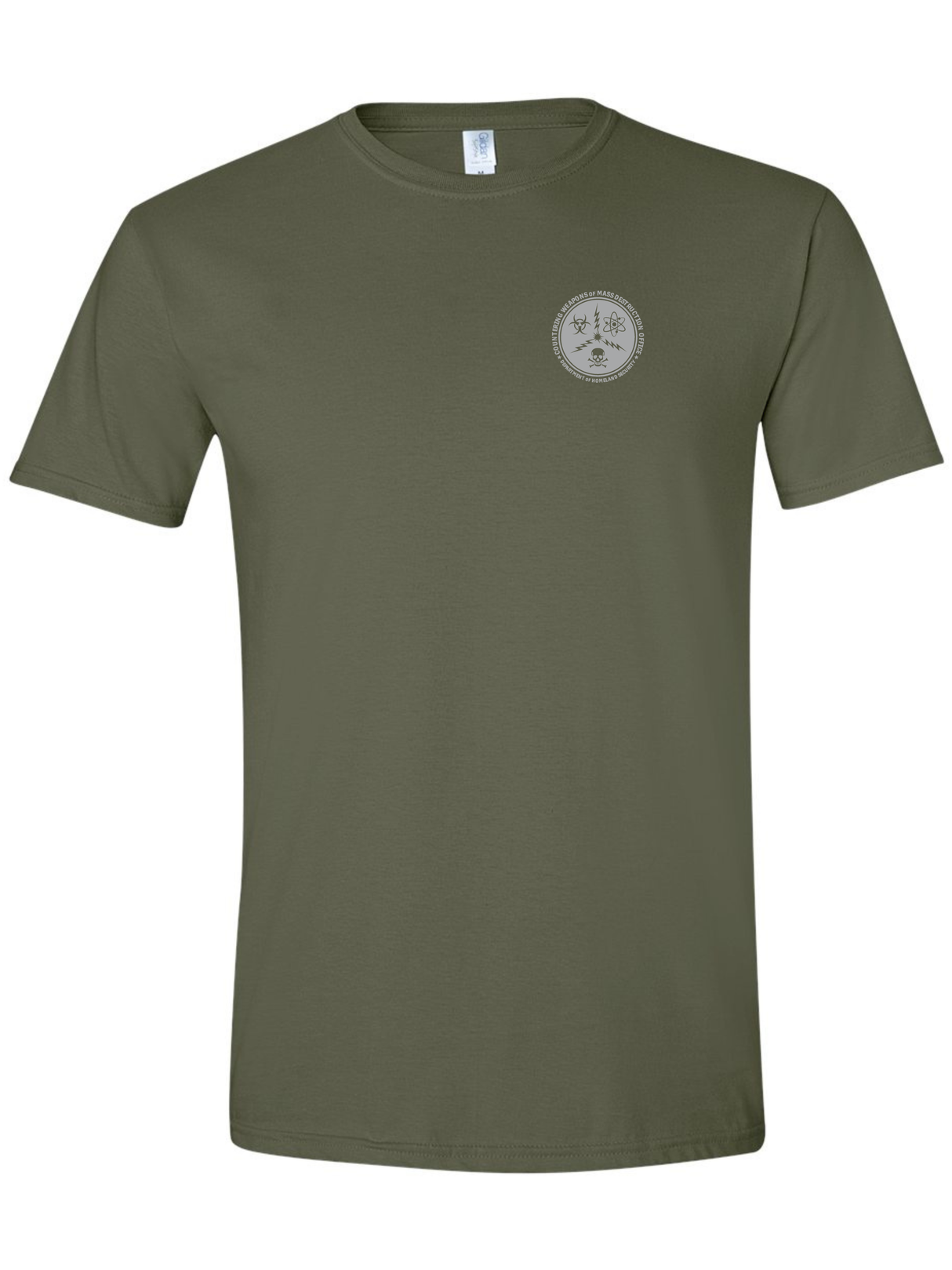 Countering Weapons of Mass Destruction Office (CWMD) Unisex Softstyle T-Shirt Drab Green government employee uniform shirt