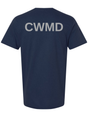 Countering Weapons of Mass Destruction Office (CWMD) Unisex Softstyle T-Shirt Navy Blue back government employee uniform shirt