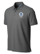 Homeland Security Investigations (HSI) Men's Polo  Slate Gray government employee uniform shirt