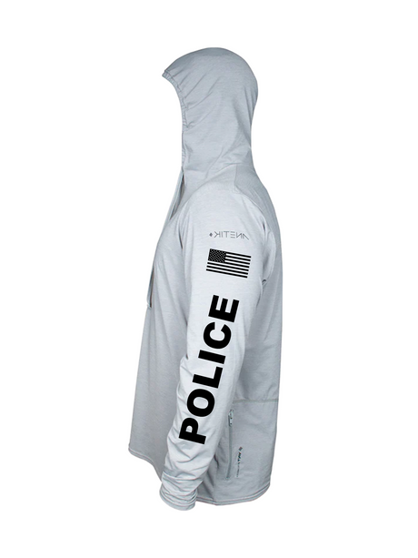 Hallandale Marine Patrol Anetik Hoodie White Left
