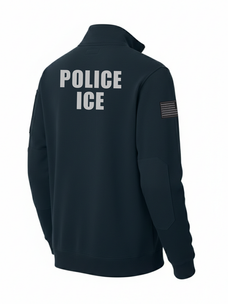 ICE Agency Tough Fleece Job Shirt  Navy Blue government employee uniform shirt