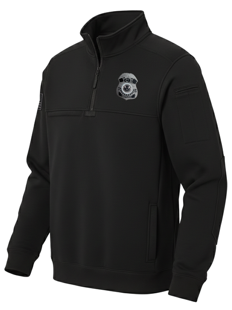 ICE Agency Ghost Tough Fleece Job Shirt  Black government employee uniform shirt