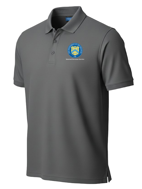 Internal Revenue Service (IRS) Men's Polo  Slate Gray government employee uniform shirt
