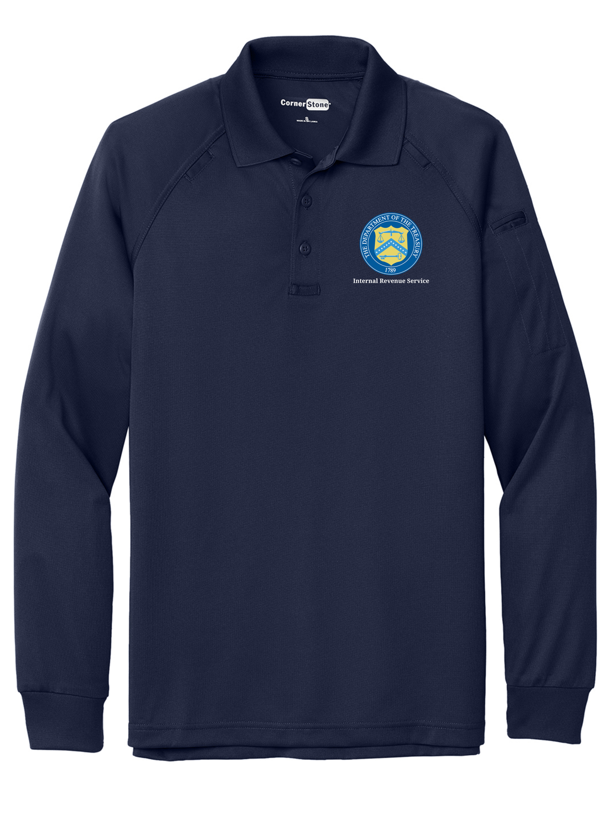 IRS Men's Tactical Long Sleeve Polo