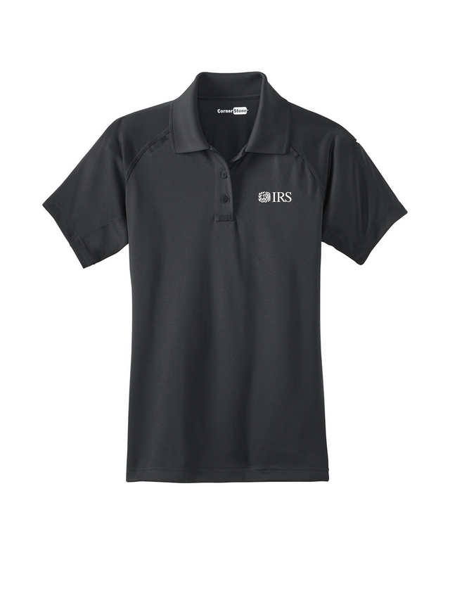 IRS_Womens_Tactical_Short_Sleeve_Polo_-_Slate_Gray