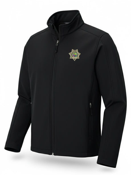 Florida Department of Juvenile Justice (DJJ) Men's Soft Shell Black government employee uniform shirt